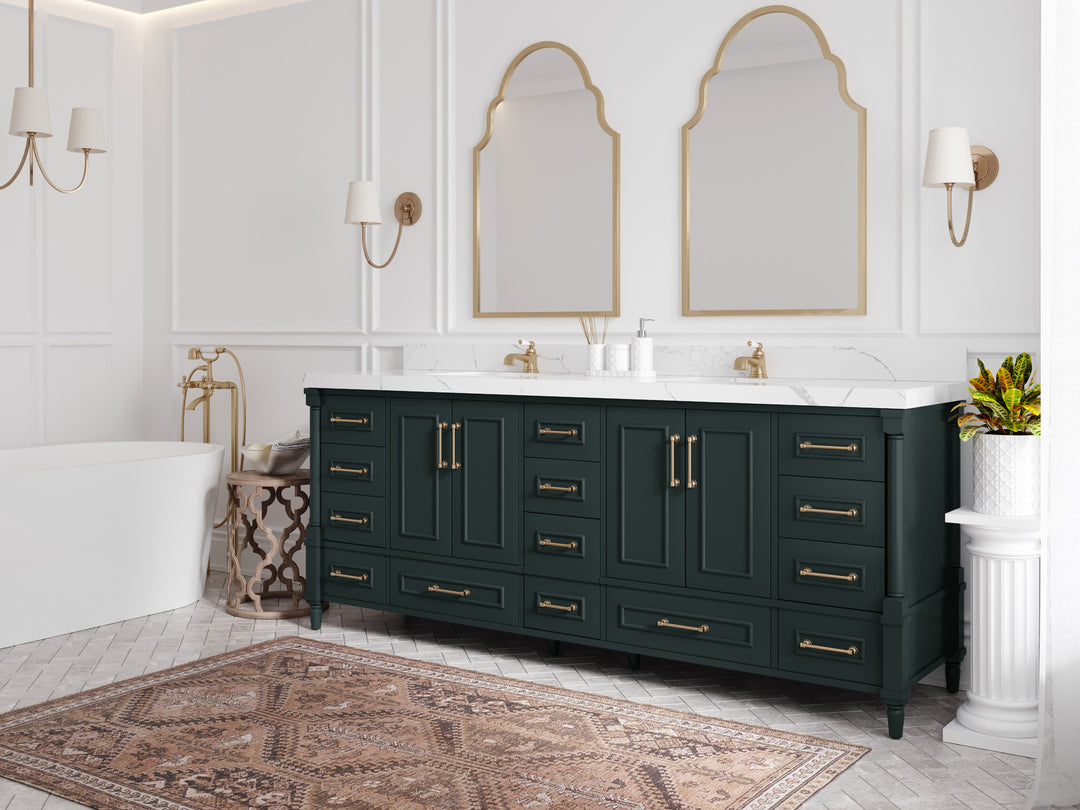 Aberdeen 84 in. W x 22 in. D Double Sink Bathroom Vanity