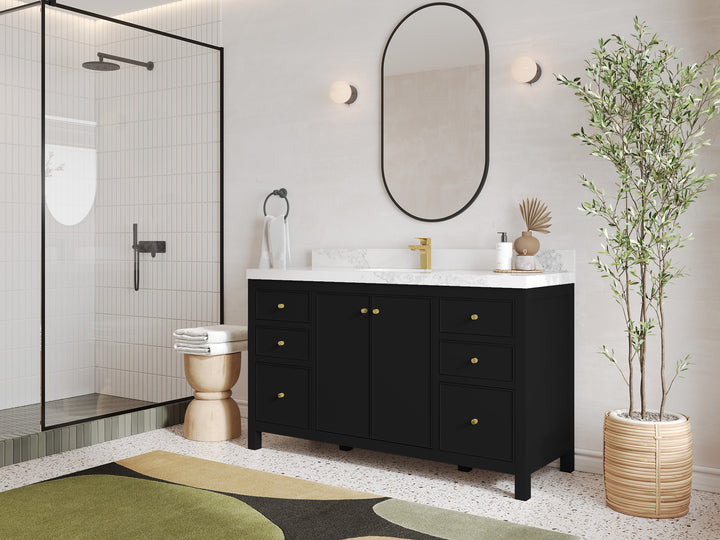 Chicago 60 in. W x 22 in. D Single Sink Bathroom Vanity - photo 2