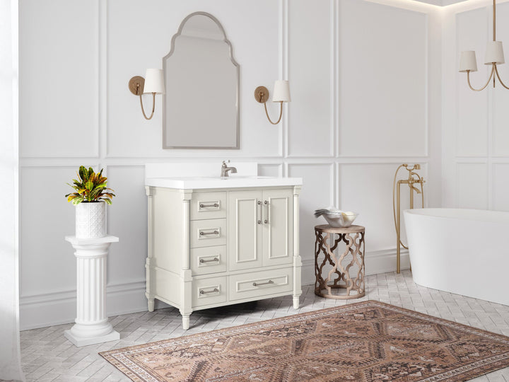 Aberdeen 36 in. W x 22 in. D Right Offset Sink Bathroom Vanity - photo 4