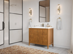 Atlanta Teak Wood 42 in. W x 22 in. D Single Sink Bathroom Vanity - photo 2