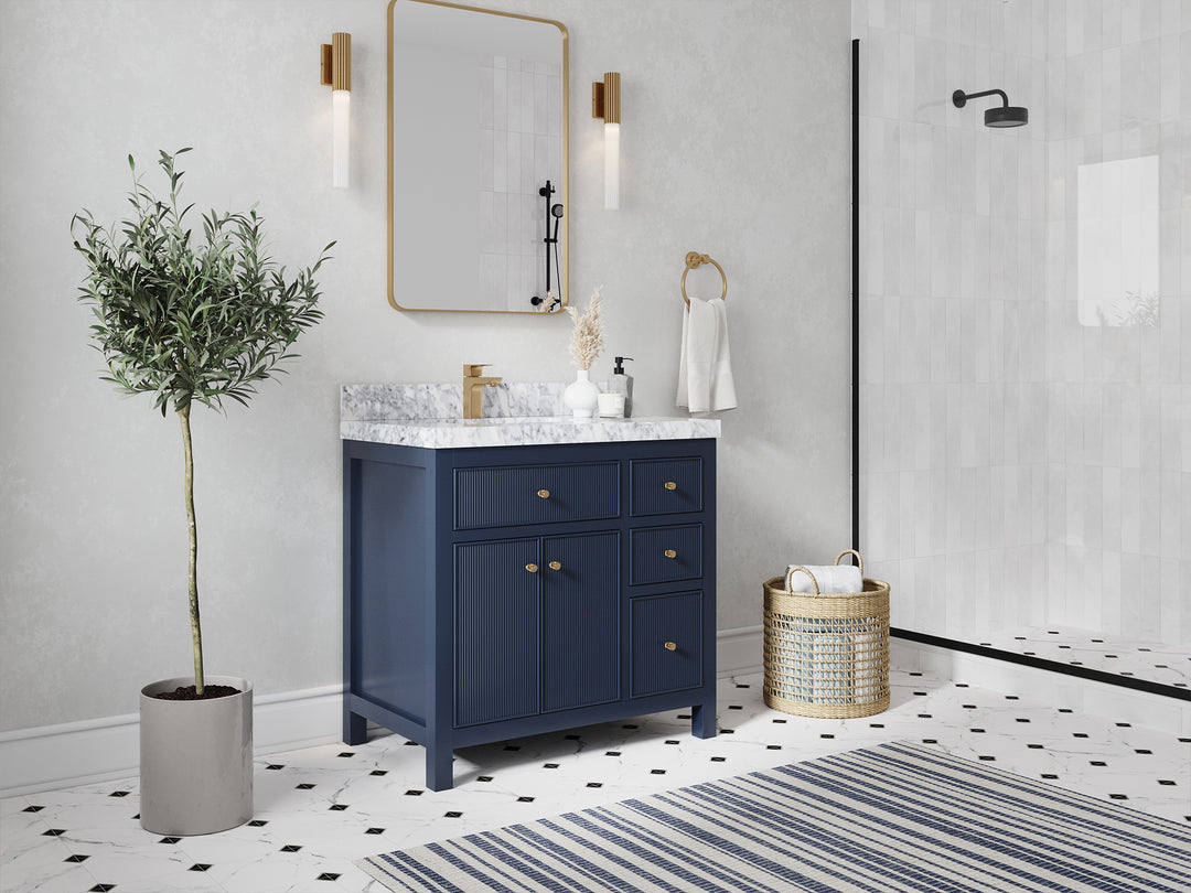 Sonoma 36 in. W x 22 in. D Left Offset Sink Bathroom Vanity