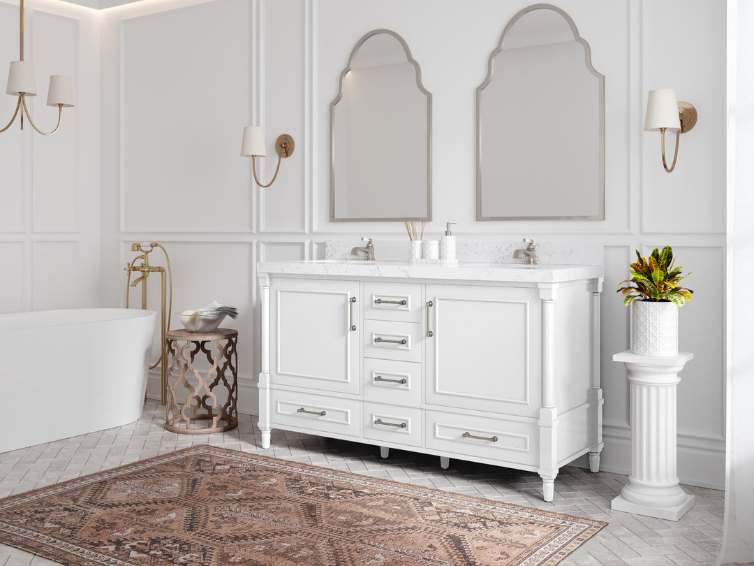 Aberdeen 60 in. W x 22 in. D Double Sink Bathroom Vanity