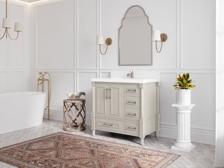 Aberdeen 36 in. W x 22 in. D Center Sink Bathroom Vanity - photo 2
