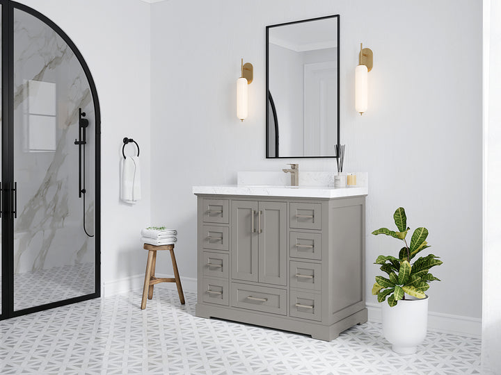 Boston 42 in. W x 22 in. D Single Sink Bathroom Vanity - photo 2