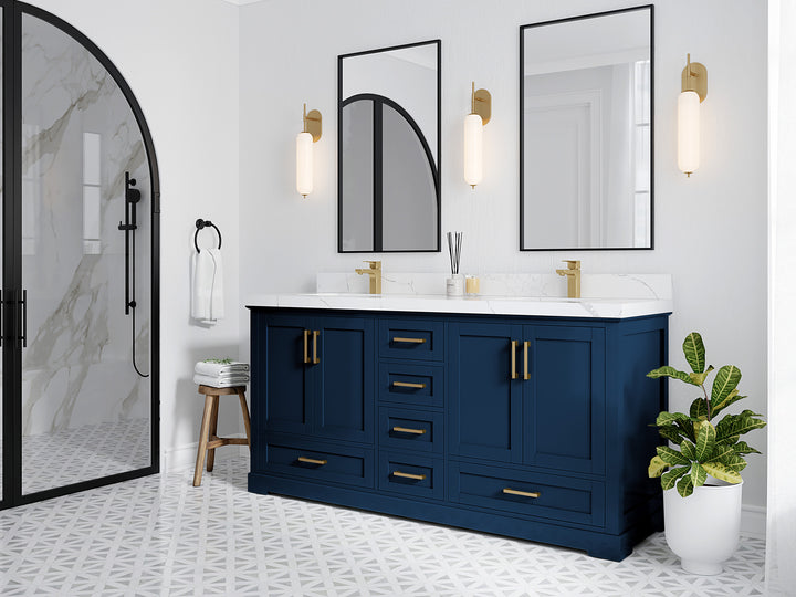 Boston 72 in. W x 22 in. D Double Sink Bathroom Vanity - photo 2