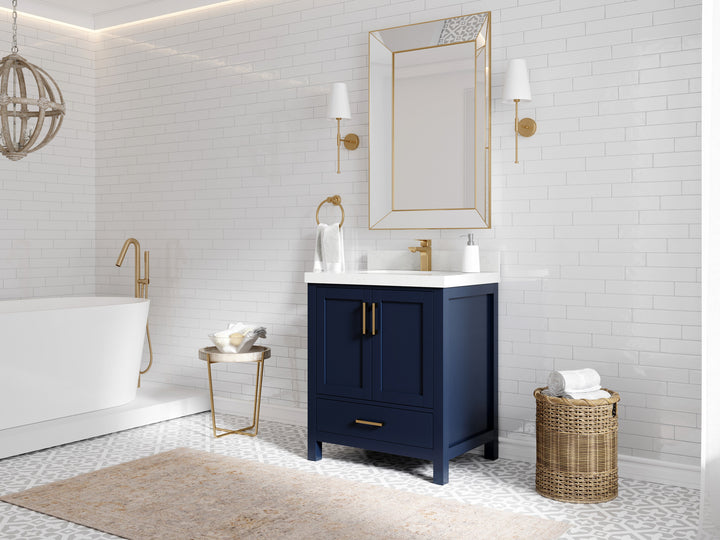 Malibu 30 in. W x 22 in. D Single Sink Bathroom Vanity - photo 2