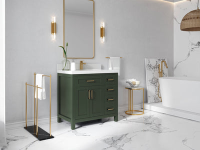 Cambridge 36 in. W x 22 in. D Single Center Sink Bathroom Vanity