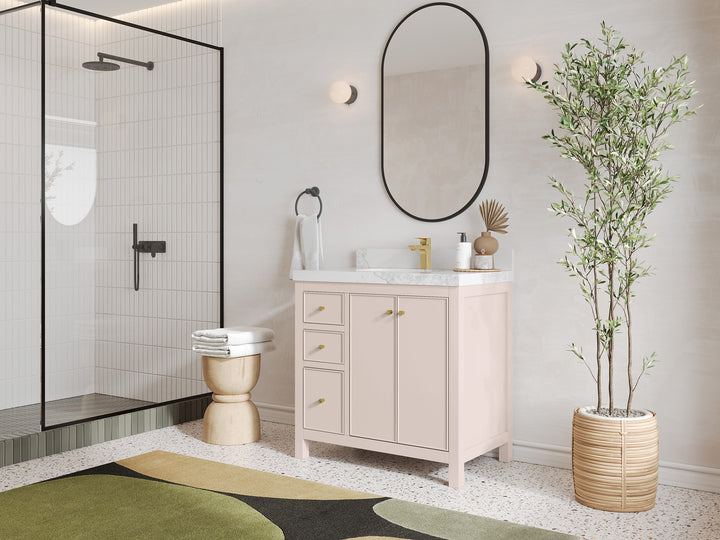 Chicago 36 in. W x 22 in. D Center Sink Bathroom Vanity - photo 2