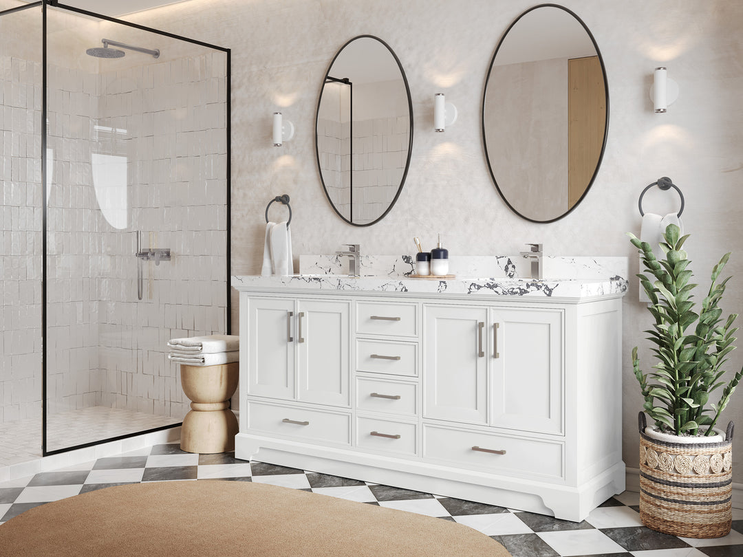 Charlotte 72 in. W x 22 in. D Double Sink Bathroom Vanity