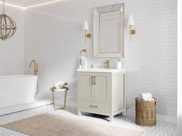 Malibu 30 in. W x 22 in. D Single Sink Bathroom Vanity - photo 2