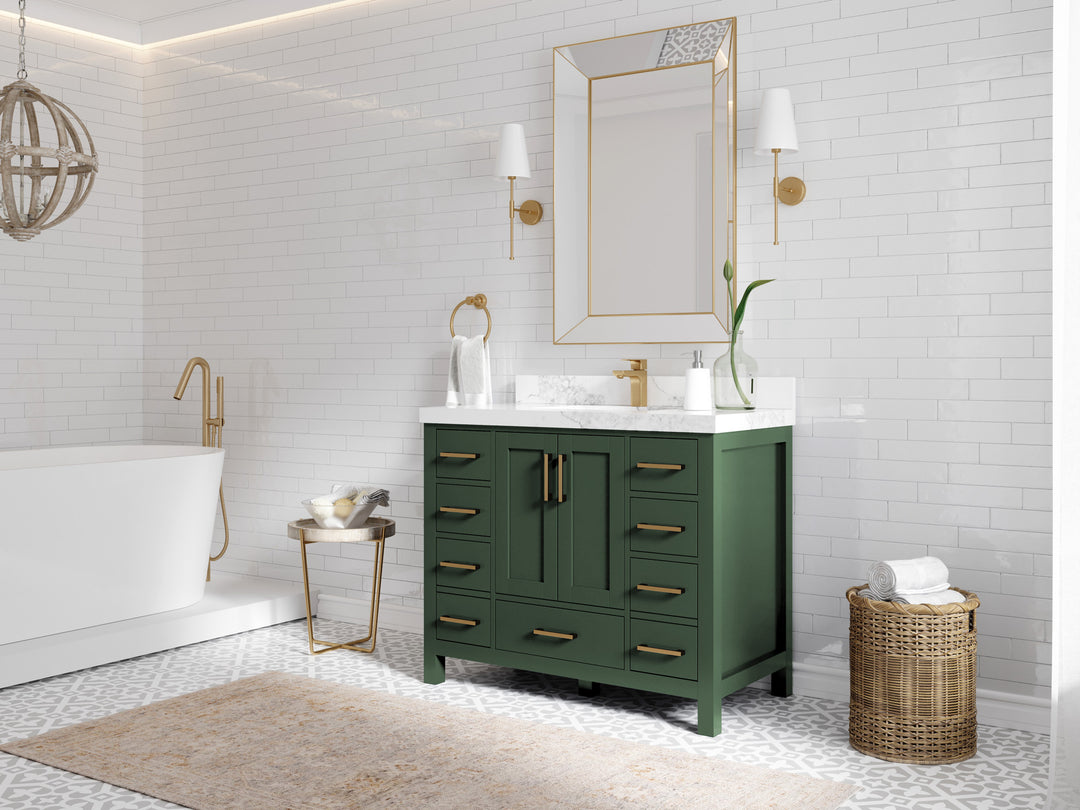 Malibu 42 in. W x 22 in. D Single Sink Bathroom Vanity