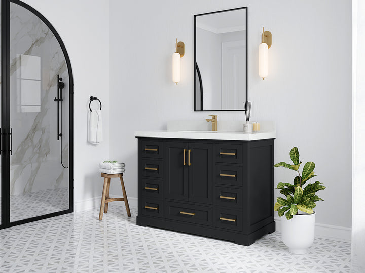 Boston 48 in. W x 22 in. D Single Sink Bathroom Vanity - photo 2