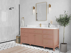 Sonoma 72 in W x 22 in D Free Standing Reeded Single Sink Bathroom Vanity - photo 2
