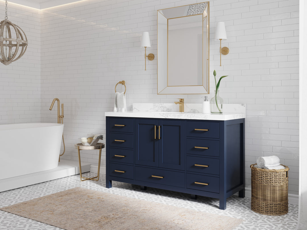 Malibu 60 in. W x 22 in. D Single Sink Bathroom Vanity
