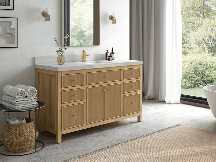 Sonoma Teak Wood 60 in. W x 22 in. D Single Sink Bathroom Vanity - photo 2