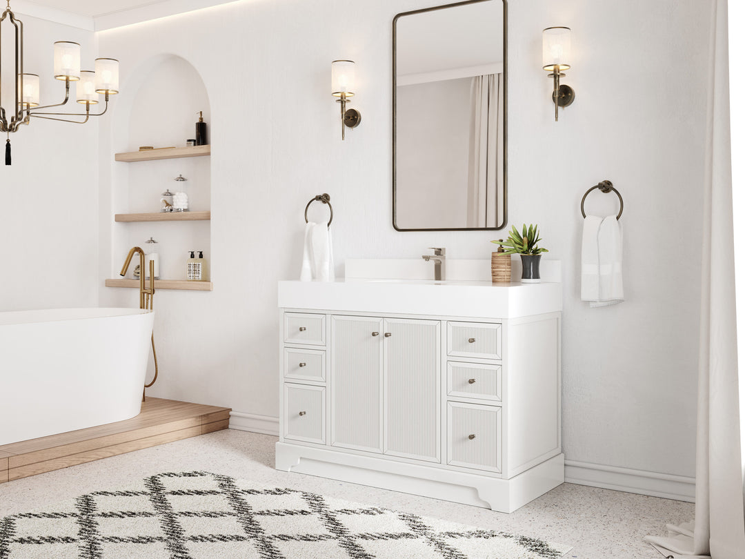 Manhattan 48 in. W x 22 in. D Single Sink Bathroom Vanity