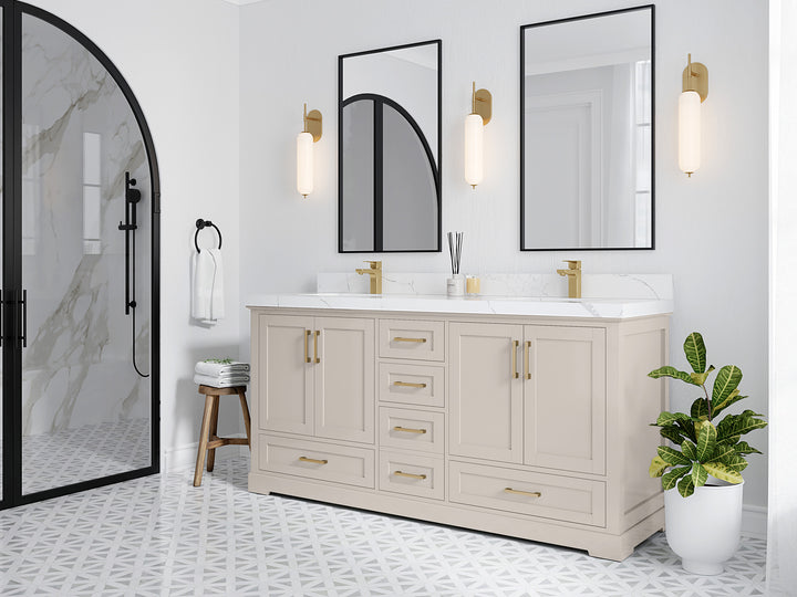 Boston 72 in. W x 22 in. D Double Sink Bathroom Vanity - photo 2