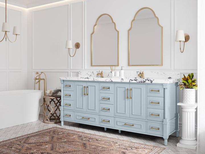 Aberdeen 80 in. W x 22 in. D Double Sink Bathroom Vanity - photo 2