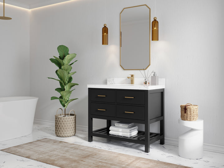 Parker 42 in. W x 22 in. D Single Sink Bathroom Vanity - photo 2