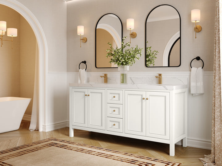 Nashville 72 in. W x 22 in. D Double Sink Bathroom Vanity - photo 2