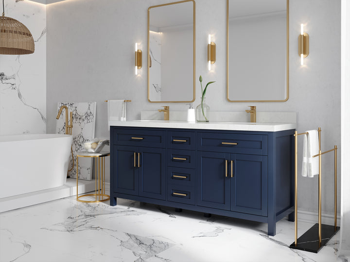 Cambridge 72 in. W x 22 in. D Double Sink Bathroom Vanity - photo 2