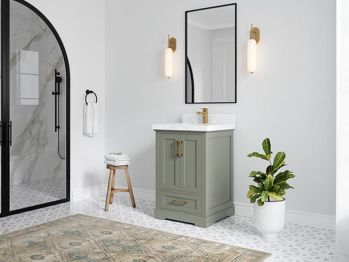 Boston 24 in. W x 22 in. D Single Sink Bathroom Vanity - photo 2