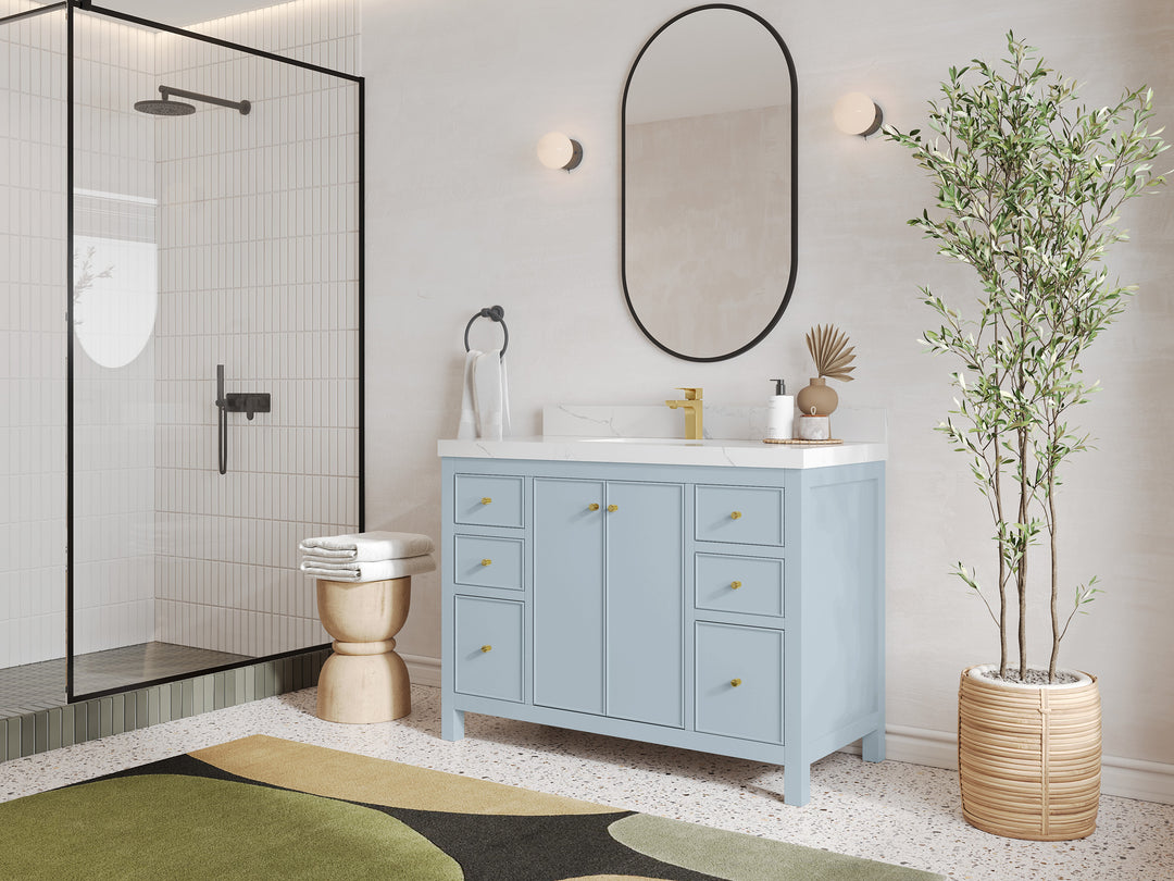 Chicago 48 in. W x 22 in. D Single Sink Bathroom Vanity