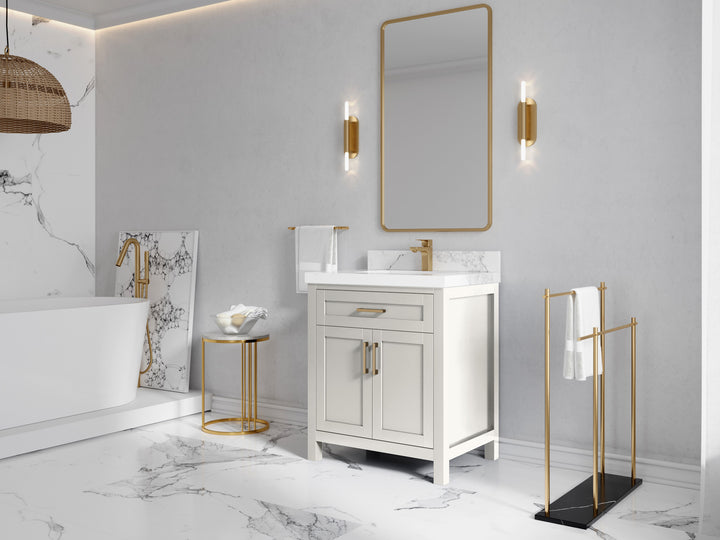 Cambridge 30 in. W x 22 in. D Single Sink Bathroom Vanity (Alabaster) - photo 2