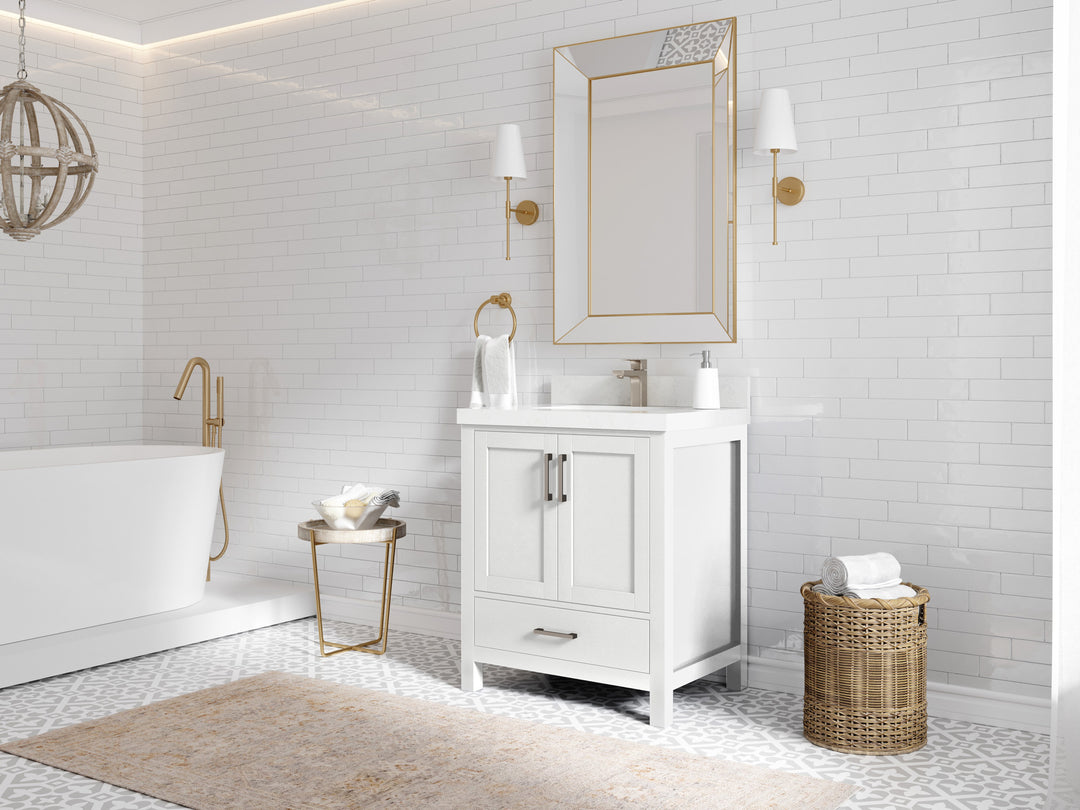 Malibu 30 in. W x 22 in. D Single Sink Bathroom Vanity