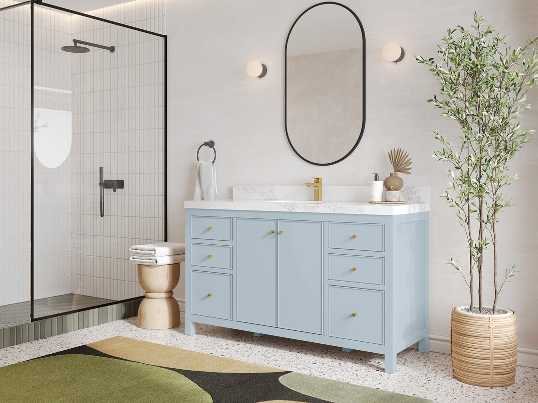 Chicago 60 in. W x 22 in. D Single Sink Bathroom Vanity
