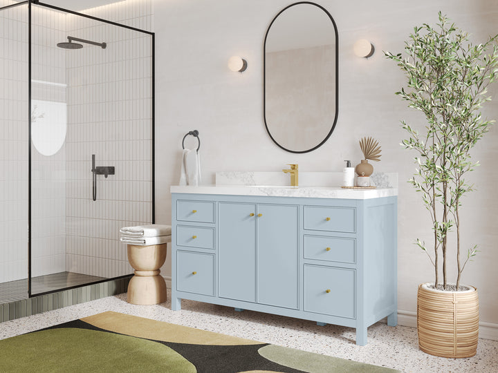 Chicago 60 in. W x 22 in. D Single Sink Bathroom Vanity - photo 2