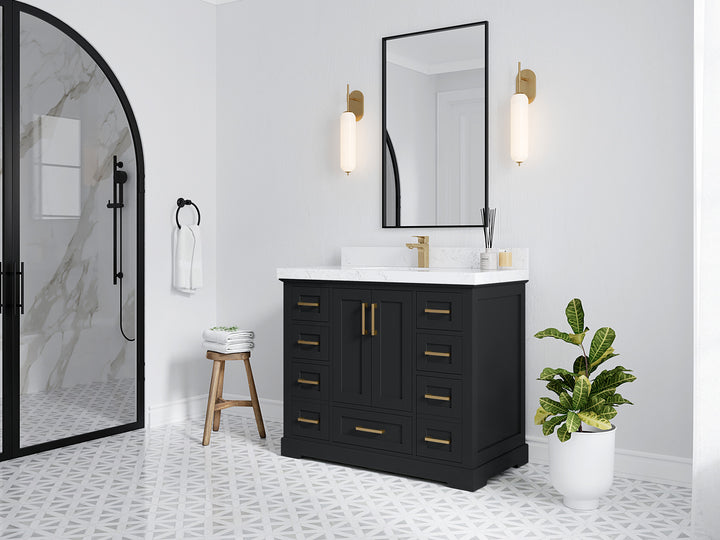 Boston 42 in. W x 22 in. D Single Sink Bathroom Vanity - photo 2