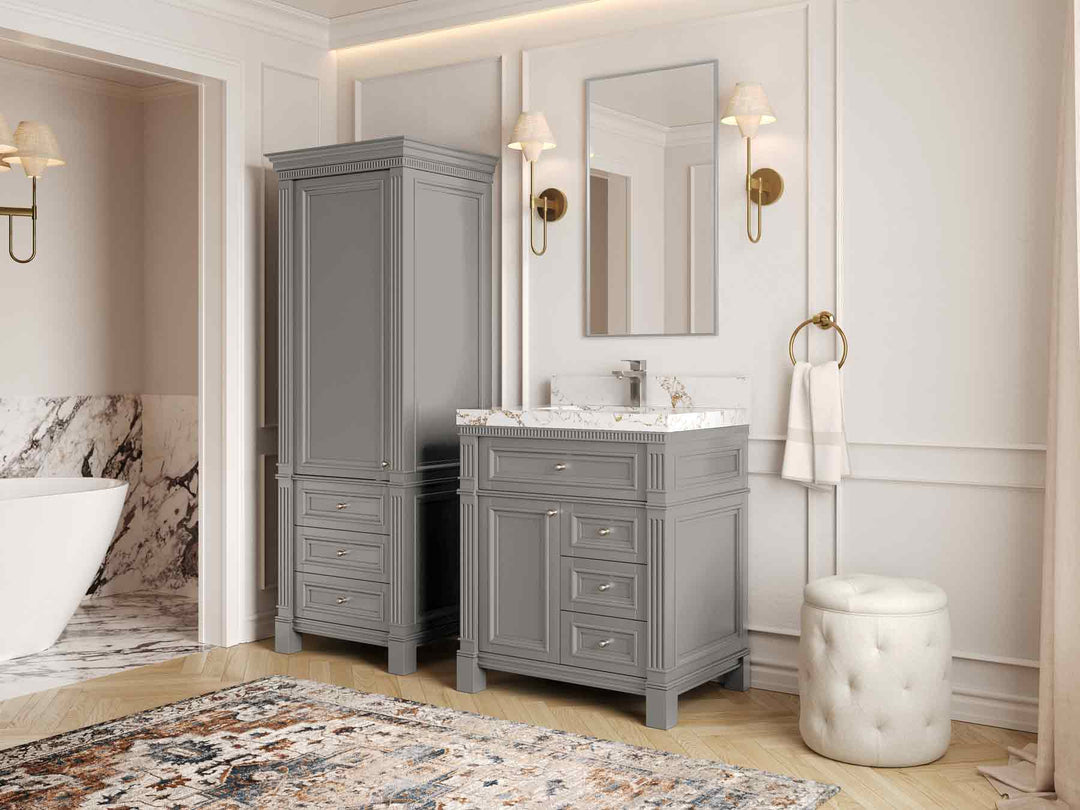 Paris 30 in. W x 22 in. D Single Sink Bathroom Vanity