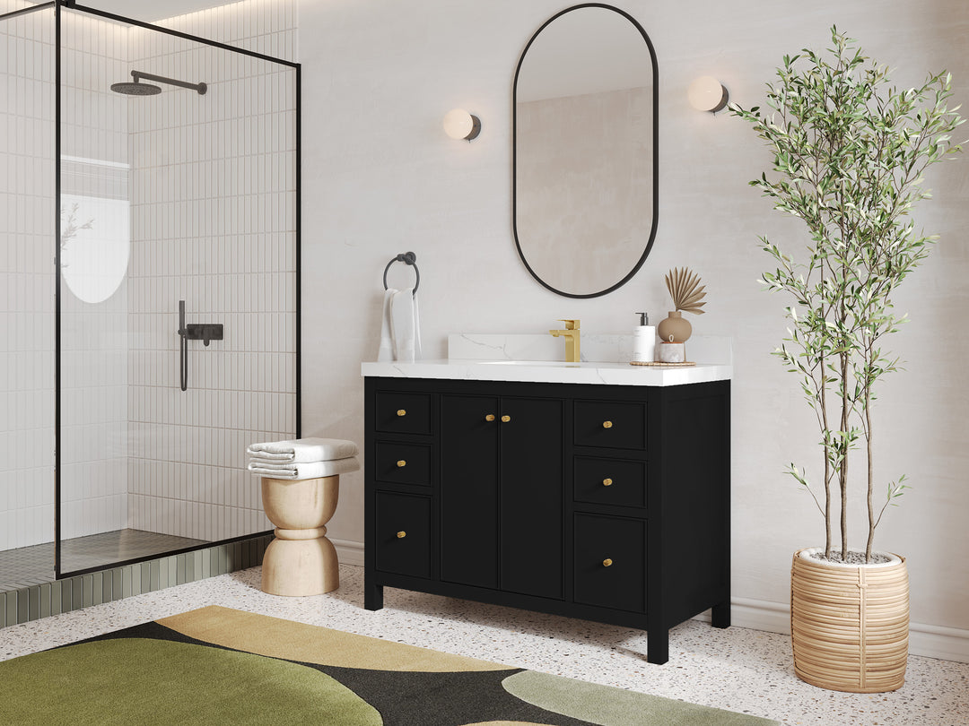 Chicago 48 in. W x 22 in. D Single Sink Bathroom Vanity