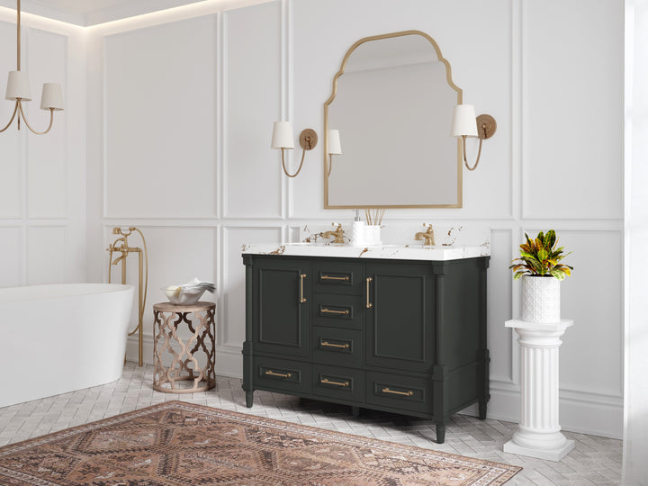 Aberdeen 48 in. W x 22 in. D Double Sink Bathroom Vanity - photo 2