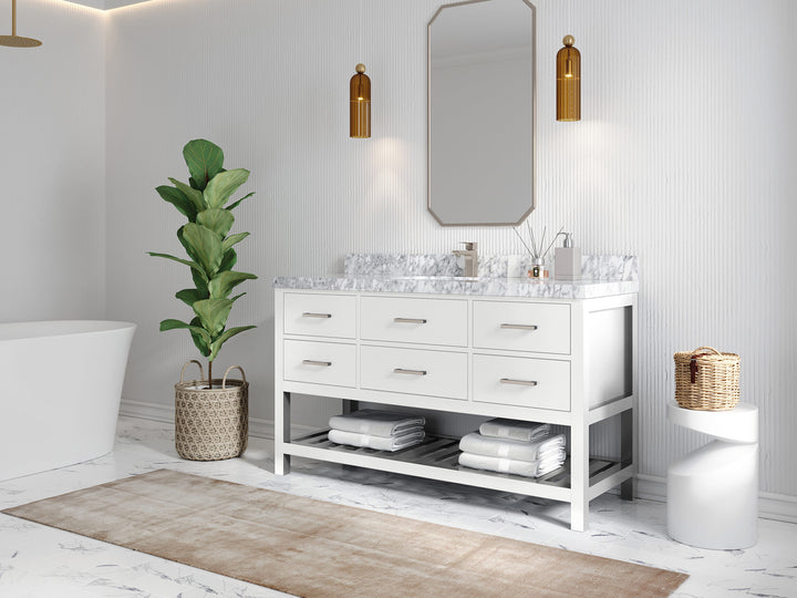 Parker 60 in. W x 22 in. D Single Sink Bathroom Vanity - photo 2