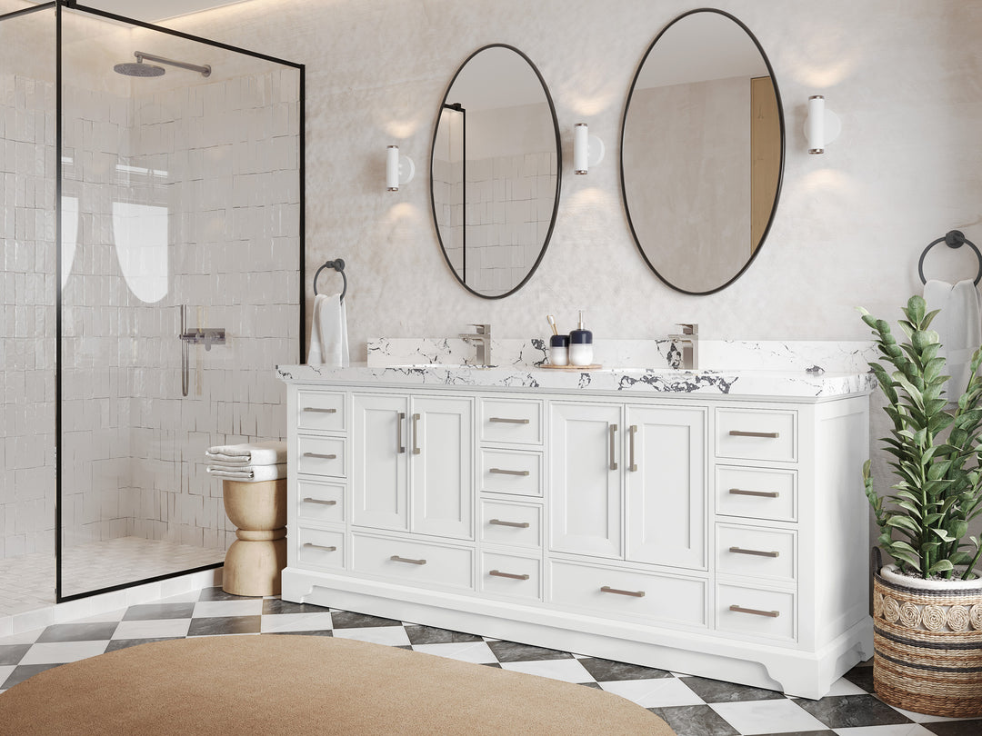Charlotte 84 in. W x 22 in. D Double Sink Bathroom Vanity