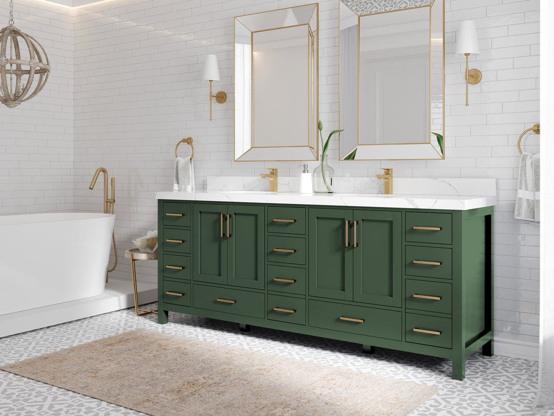 Malibu 84 in. W x 22 in. D Double Sink Bathroom Vanity