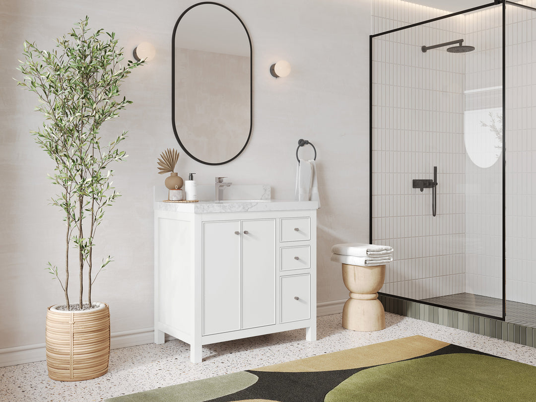 Chicago 36 in. W x 22 in. D Center Sink Bathroom Vanity