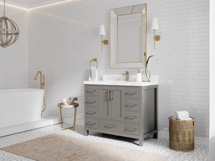 Malibu 42 in. W x 22 in. D Single Sink Bathroom Vanity - photo 2