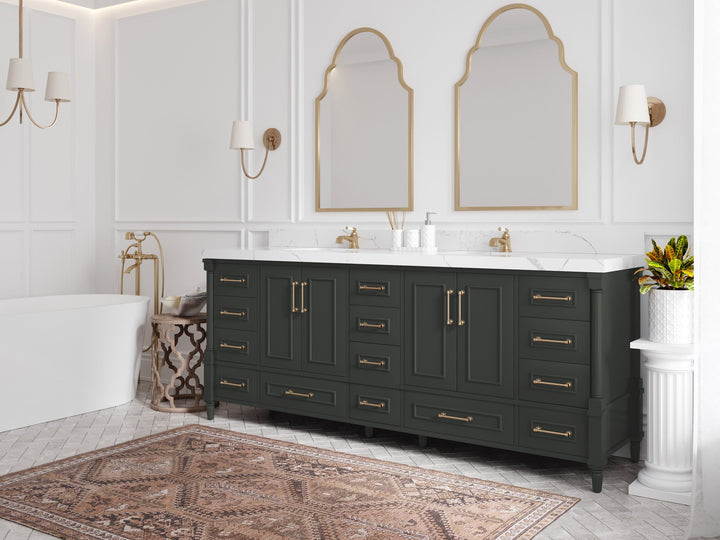 Aberdeen 84 in. W x 22 in. D Double Sink Bathroom Vanity - photo 3