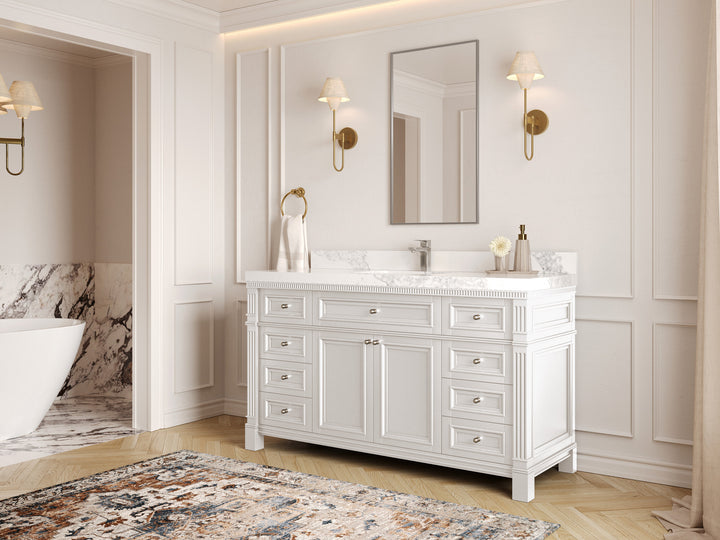 Paris 60 in. W x 22 in. D Single Sink Bathroom Vanity - photo 2