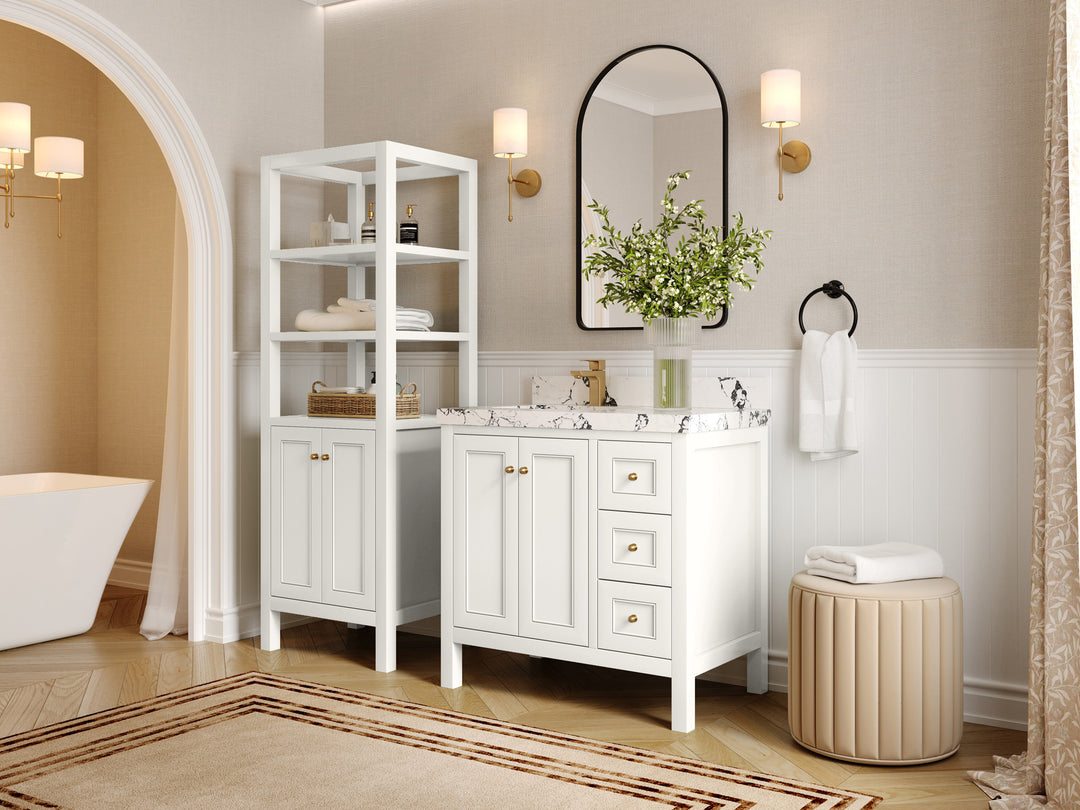 Nashville 36 in. W x 22 in. D Left Offset Sink Bathroom Vanity