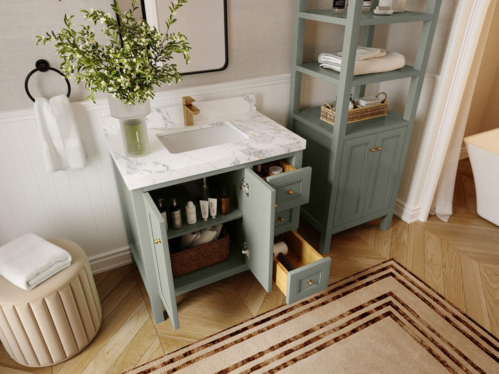 Nashville 36 in. W x 22 in. D Center Sink Bathroom Vanity - photo 4