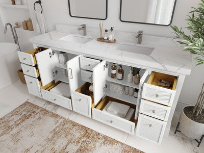 Alys 80 in. W x 22 in. D Double Sink Bathroom Vanity