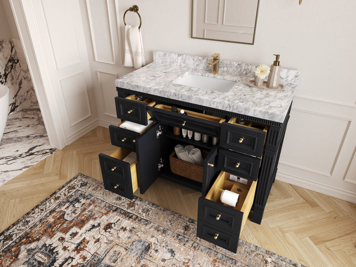 Paris 48 in. W x 22 in. D Single Sink Bathroom Vanity - photo 3