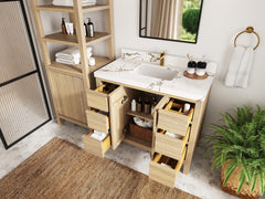 Elizabeth White Oak 42 in. W x 22 in. D Single Sink Bathroom Vanity - photo 4