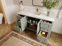 Nashville 60 in. W x 22 in. D Single Sink Bathroom Vanity - photo 4