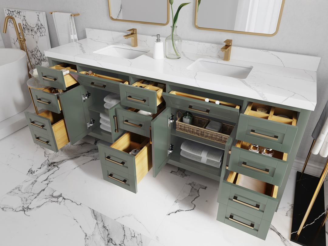 Cambridge 84 in. W x 22 in. D Double Sink Bathroom Vanity