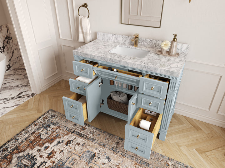 Paris 48 in. W x 22 in. D Single Sink Bathroom Vanity - photo 3